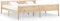 vidaXL - Bedframe - massief - grenenhout - 200x200 - cm