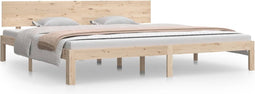 vidaXL - Bedframe - massief - grenenhout - 200x200 - cm