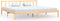 vidaXL - Bedframe - massief - grenenhout - 200x200 - cm