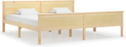 vidaXL - Bedframe - massief - grenenhout - 200x200 - cm