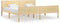 vidaXL - Bedframe - massief - grenenhout - 200x200 - cm