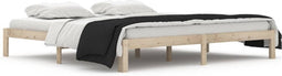 vidaXL - Bedframe - massief - grenenhout - 200x200 - cm