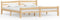 vidaXL - Bedframe - massief - grenenhout - 200x200 - cm