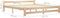 vidaXL - Bedframe - massief - grenenhout - 200x200 - cm