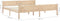 vidaXL - Bedframe - massief - grenenhout - 200x200 - cm