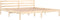 vidaXL - Bedframe - massief - grenenhout - 200x200 - cm