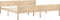 vidaXL - Bedframe - massief - grenenhout - 200x200 - cm
