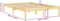 vidaXL - Bedframe - massief - grenenhout - 200x200 - cm