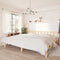 vidaXL - Bedframe - massief - grenenhout - 200x200 - cm