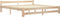 vidaXL - Bedframe - massief - grenenhout - 200x200 - cm