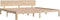 vidaXL - Bedframe - massief - grenenhout - 200x200 - cm