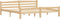 vidaXL - Bedframe - massief - grenenhout - 200x200 - cm