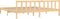 vidaXL - Bedframe - massief - grenenhout - 200x200 - cm