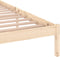 vidaXL - Bedframe - massief - grenenhout - 200x200 - cm