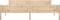 vidaXL - Bedframe - massief - grenenhout - 200x200 - cm