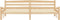 vidaXL - Bedframe - massief - grenenhout - 200x200 - cm