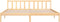 vidaXL - Bedframe - massief - grenenhout - 200x200 - cm