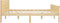 vidaXL - Bedframe - massief - grenenhout - 200x200 - cm