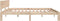 vidaXL - Bedframe - massief - grenenhout - 200x200 - cm