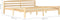 vidaXL - Bedframe - massief - grenenhout - 200x200 - cm