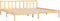 vidaXL - Bedframe - massief - grenenhout - 200x200 - cm