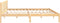 vidaXL - Bedframe - massief - grenenhout - 200x200 - cm
