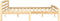 vidaXL - Bedframe - massief - grenenhout - 200x200 - cm