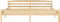 vidaXL - Bedframe - massief - grenenhout - 200x200 - cm