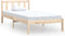 vidaXL - Bedframe - massief - grenenhout - 90x190 - cm