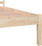 vidaXL - Bedframe - massief - grenenhout - 90x190 - cm