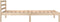 vidaXL - Bedframe - massief - grenenhout - 90x190 - cm