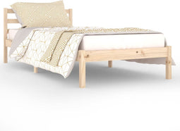vidaXL - Bedframe - massief - grenenhout - 90x200 - cm