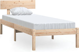 vidaXL - Bedframe - massief - grenenhout - 90x200 - cm