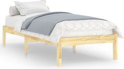 vidaXL - Bedframe - massief - grenenhout - 90x200 - cm