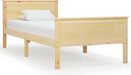 vidaXL - Bedframe - massief - grenenhout - 90x200 - cm