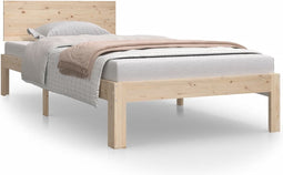 vidaXL - Bedframe - massief - grenenhout - 90x200 - cm
