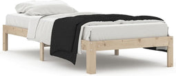 vidaXL - Bedframe - massief - grenenhout - 90x200 - cm