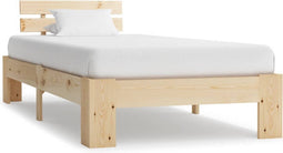 vidaXL - Bedframe - massief - grenenhout - 90x200 - cm