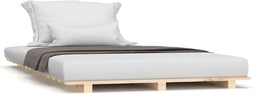 vidaXL - Bedframe - massief - grenenhout - 90x200 - cm