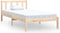 vidaXL - Bedframe - massief - grenenhout - 90x200 - cm
