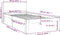 vidaXL - Bedframe - massief - grenenhout - 90x200 - cm