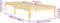 vidaXL - Bedframe - massief - grenenhout - 90x200 - cm
