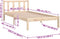 vidaXL - Bedframe - massief - grenenhout - 90x200 - cm