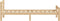 vidaXL - Bedframe - massief - grenenhout - 90x200 - cm
