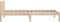 vidaXL - Bedframe - massief - grenenhout - 90x200 - cm