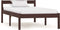 vidaXL - Bedframe - massief - grenenhout - donkerbruin - 100x200 - cm