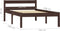 vidaXL - Bedframe - massief - grenenhout - donkerbruin - 100x200 - cm