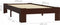 vidaXL - Bedframe - massief - grenenhout - donkerbruin - 100x200 - cm