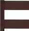 vidaXL - Bedframe - massief - grenenhout - donkerbruin - 100x200 - cm
