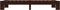 vidaXL - Bedframe - massief - grenenhout - donkerbruin - 100x200 - cm